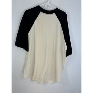 Vtg Macgregor Baseball T Shirt Men's 2X Off White Black Made In USA